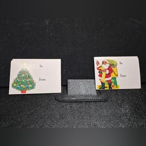 Christmas Tree&Santa Gift Tags ,30 Pcs.New No Box&Tag